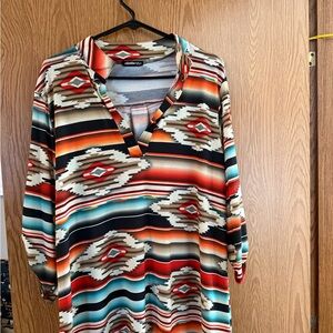 HEIMISH USA Women's Vibrant Striped Tunic